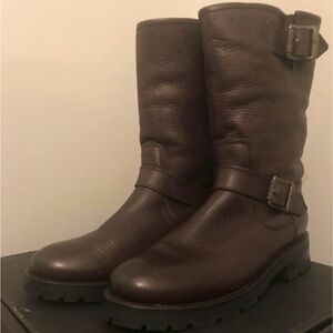 Frye Natalie Mid Engineer Lug Boots